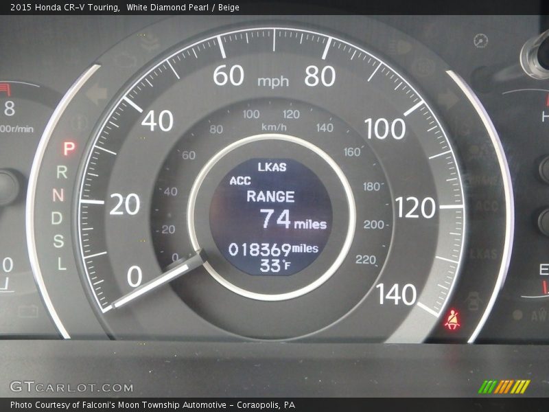 White Diamond Pearl / Beige 2015 Honda CR-V Touring