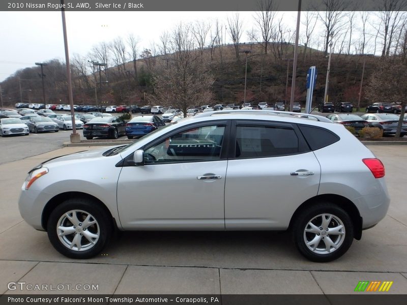 Silver Ice / Black 2010 Nissan Rogue SL AWD