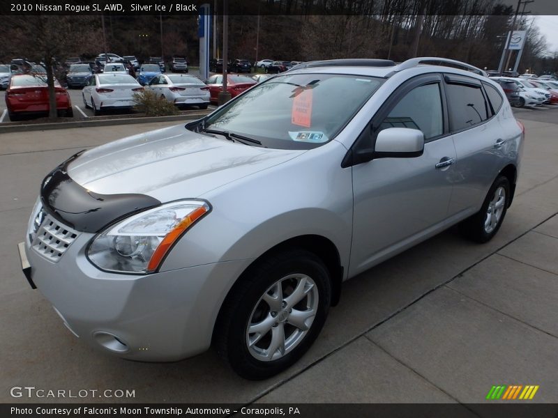 Silver Ice / Black 2010 Nissan Rogue SL AWD