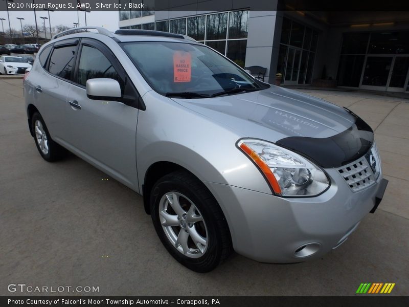 Silver Ice / Black 2010 Nissan Rogue SL AWD