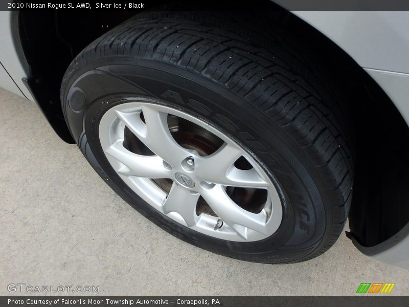 Silver Ice / Black 2010 Nissan Rogue SL AWD