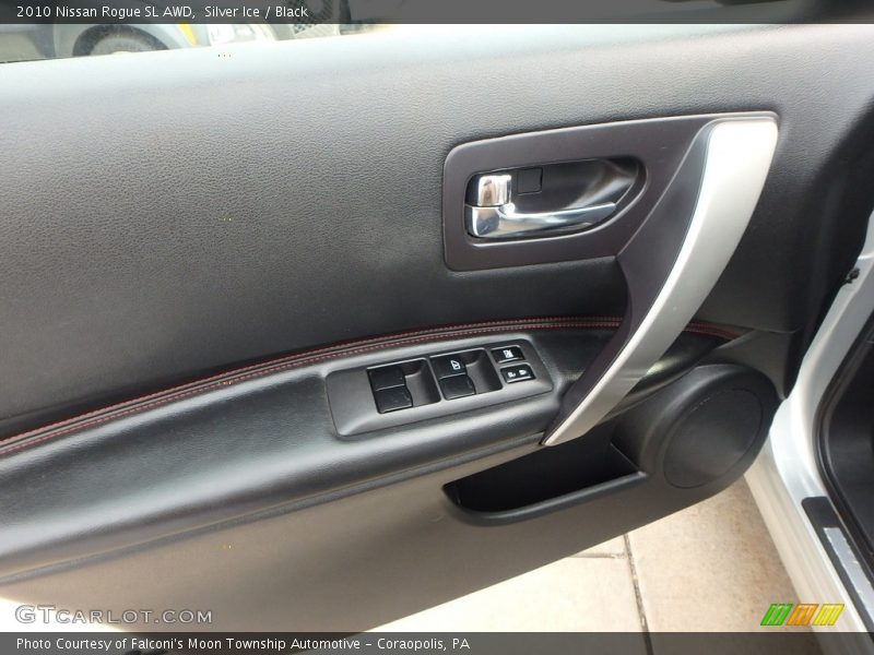 Silver Ice / Black 2010 Nissan Rogue SL AWD