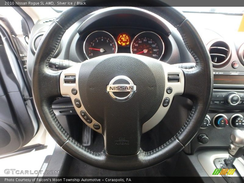Silver Ice / Black 2010 Nissan Rogue SL AWD