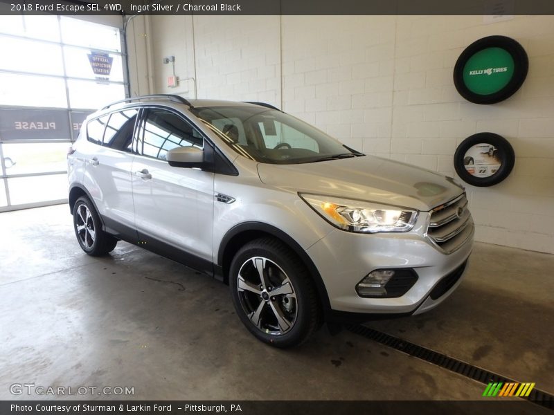 Ingot Silver / Charcoal Black 2018 Ford Escape SEL 4WD