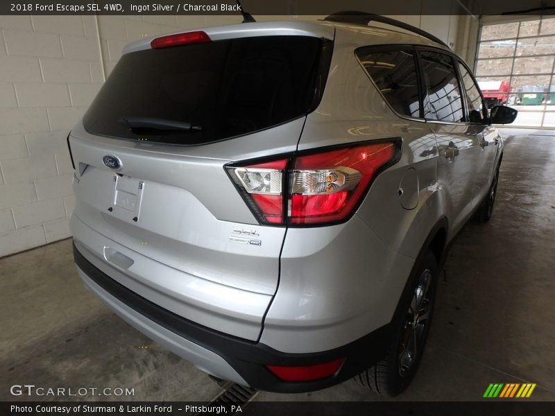 Ingot Silver / Charcoal Black 2018 Ford Escape SEL 4WD