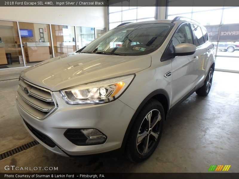 Ingot Silver / Charcoal Black 2018 Ford Escape SEL 4WD