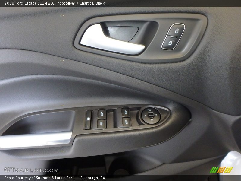 Ingot Silver / Charcoal Black 2018 Ford Escape SEL 4WD