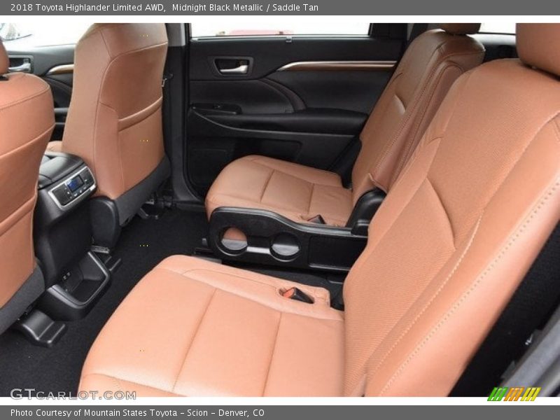 Midnight Black Metallic / Saddle Tan 2018 Toyota Highlander Limited AWD