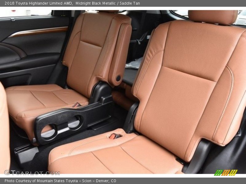 Midnight Black Metallic / Saddle Tan 2018 Toyota Highlander Limited AWD