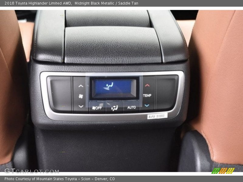 Midnight Black Metallic / Saddle Tan 2018 Toyota Highlander Limited AWD