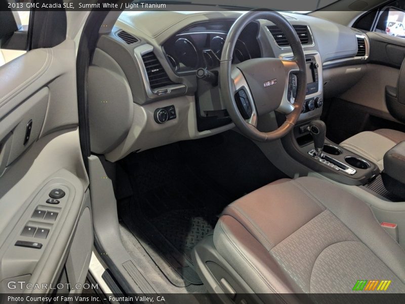 Summit White / Light Titanium 2013 GMC Acadia SLE