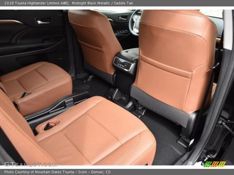Midnight Black Metallic / Saddle Tan 2018 Toyota Highlander Limited AWD