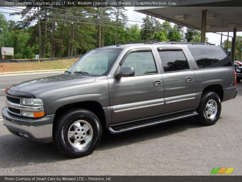 Medium Charcoal Gray Metallic / Graphite/Medium Gray 2002 Chevrolet Suburban 1500 LT 4x4