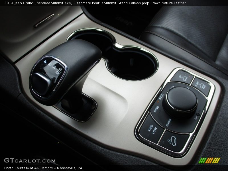 Cashmere Pearl / Summit Grand Canyon Jeep Brown Natura Leather 2014 Jeep Grand Cherokee Summit 4x4