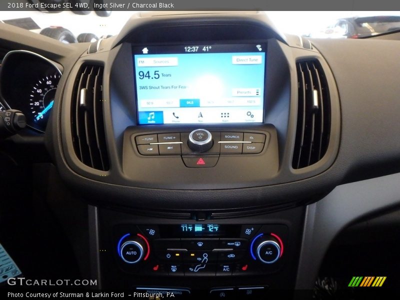 Ingot Silver / Charcoal Black 2018 Ford Escape SEL 4WD