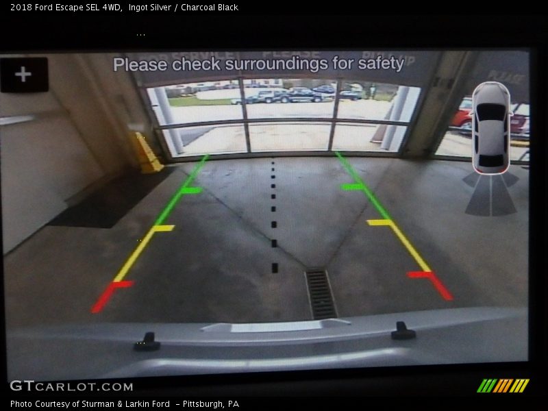 Ingot Silver / Charcoal Black 2018 Ford Escape SEL 4WD