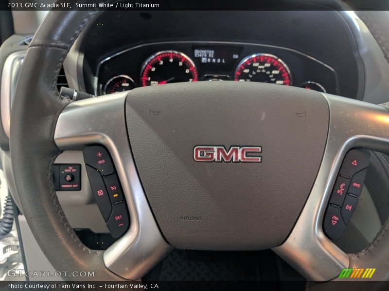 Summit White / Light Titanium 2013 GMC Acadia SLE