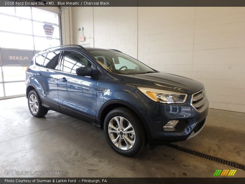 Blue Metallic / Charcoal Black 2018 Ford Escape SEL 4WD