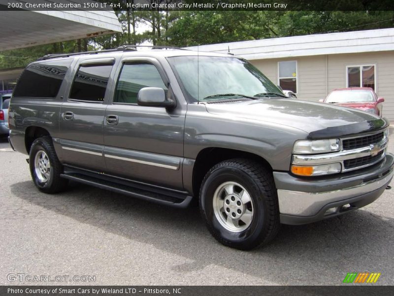 Medium Charcoal Gray Metallic / Graphite/Medium Gray 2002 Chevrolet Suburban 1500 LT 4x4