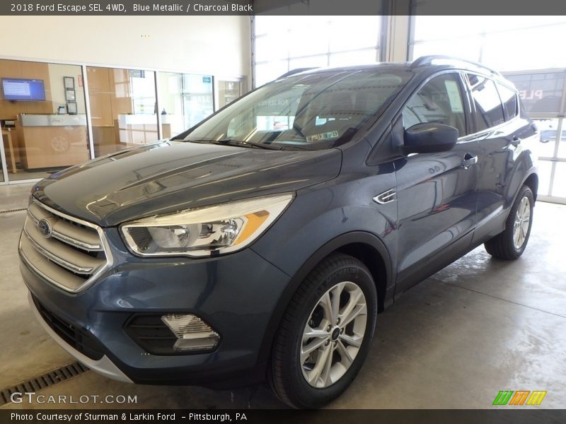 Blue Metallic / Charcoal Black 2018 Ford Escape SEL 4WD
