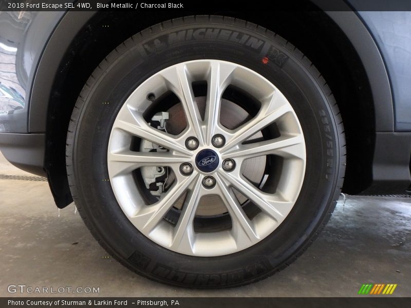 Blue Metallic / Charcoal Black 2018 Ford Escape SEL 4WD