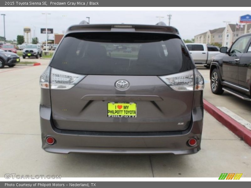 Predawn Gray Mica / Black 2015 Toyota Sienna SE