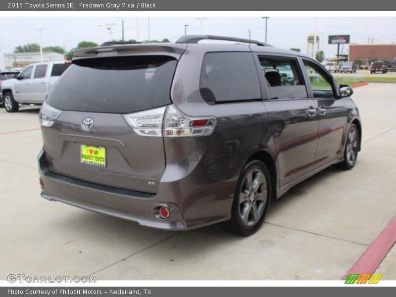 Predawn Gray Mica / Black 2015 Toyota Sienna SE