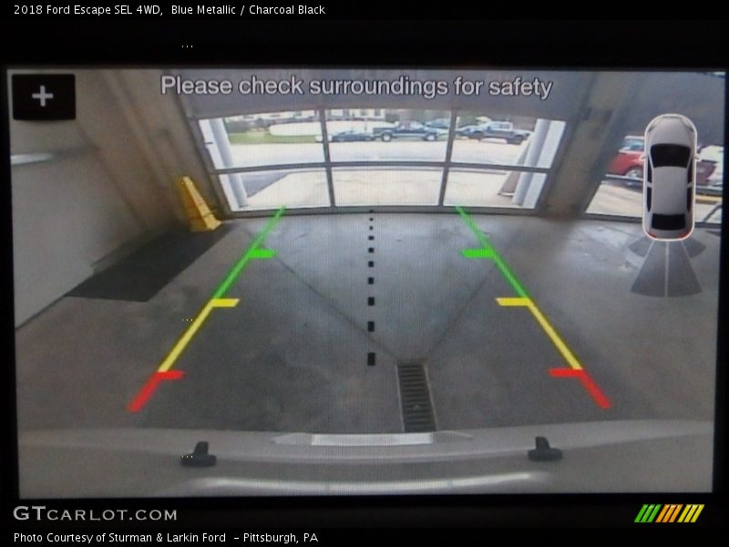 Blue Metallic / Charcoal Black 2018 Ford Escape SEL 4WD
