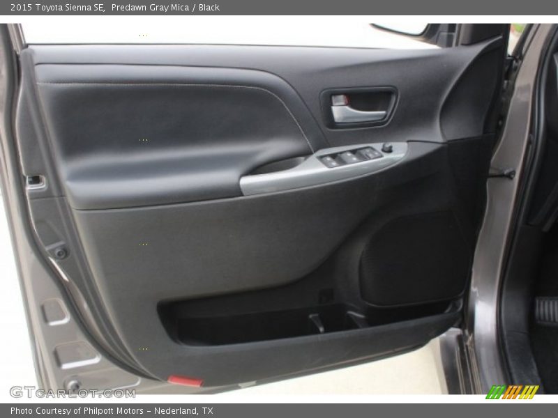 Predawn Gray Mica / Black 2015 Toyota Sienna SE