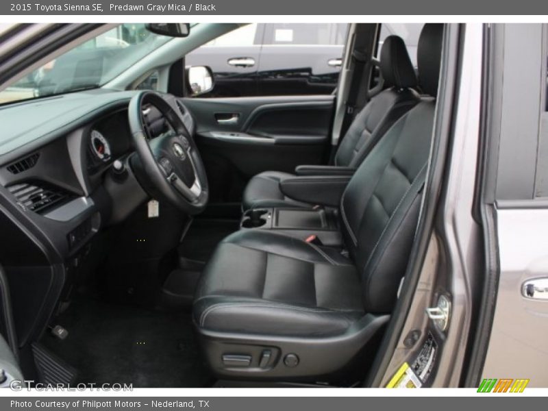 Predawn Gray Mica / Black 2015 Toyota Sienna SE