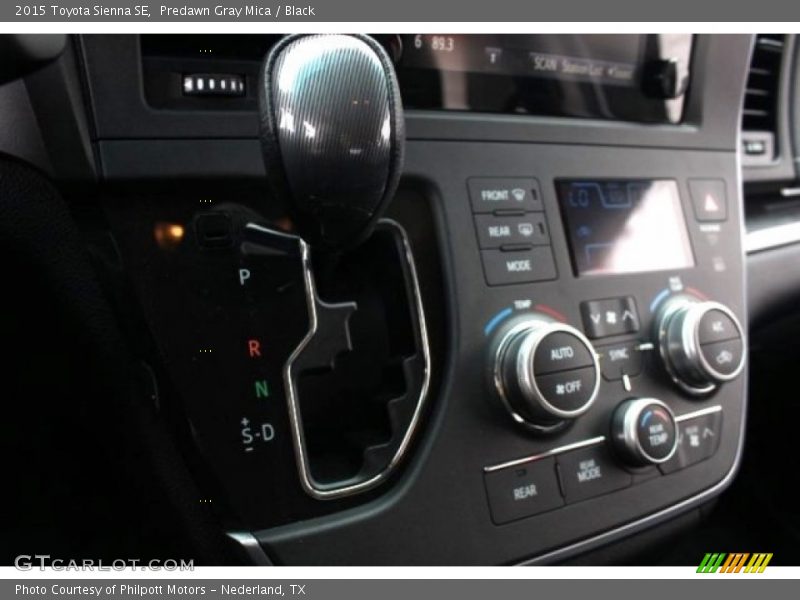 Predawn Gray Mica / Black 2015 Toyota Sienna SE