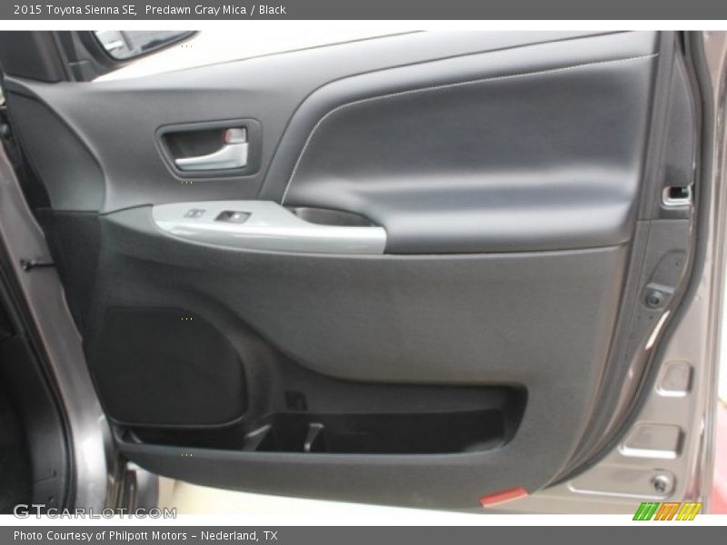 Predawn Gray Mica / Black 2015 Toyota Sienna SE