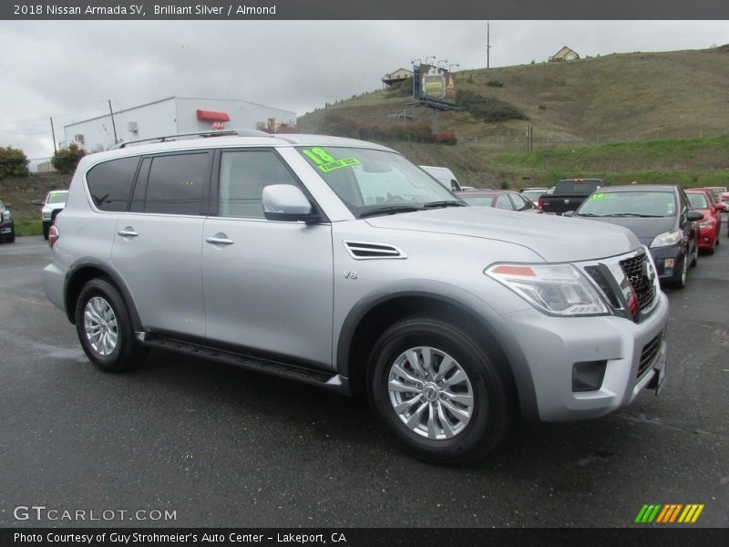 Brilliant Silver / Almond 2018 Nissan Armada SV