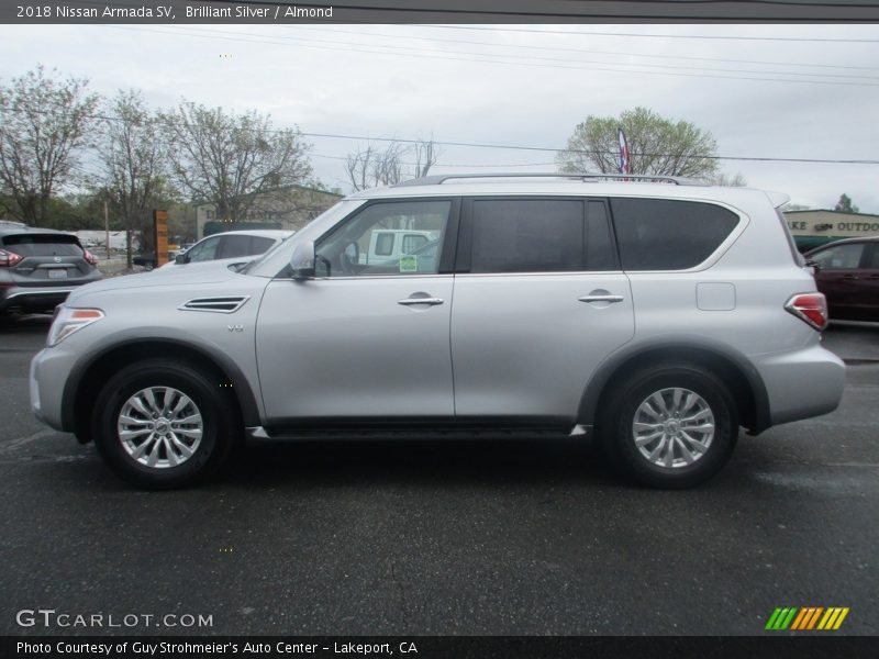 Brilliant Silver / Almond 2018 Nissan Armada SV