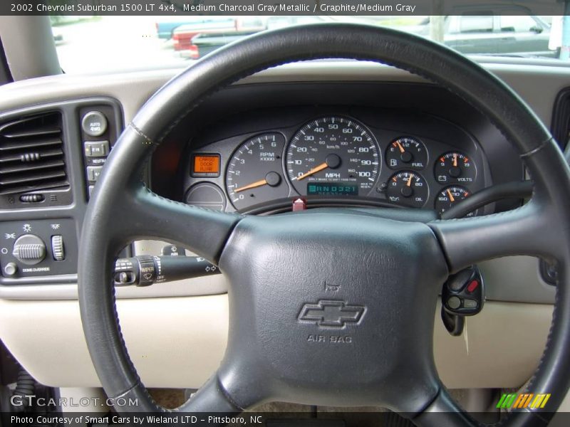 Medium Charcoal Gray Metallic / Graphite/Medium Gray 2002 Chevrolet Suburban 1500 LT 4x4