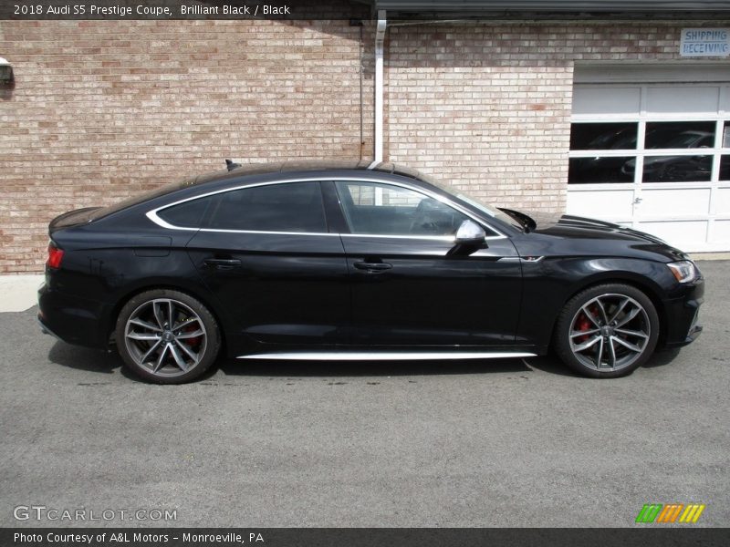 Brilliant Black / Black 2018 Audi S5 Prestige Coupe