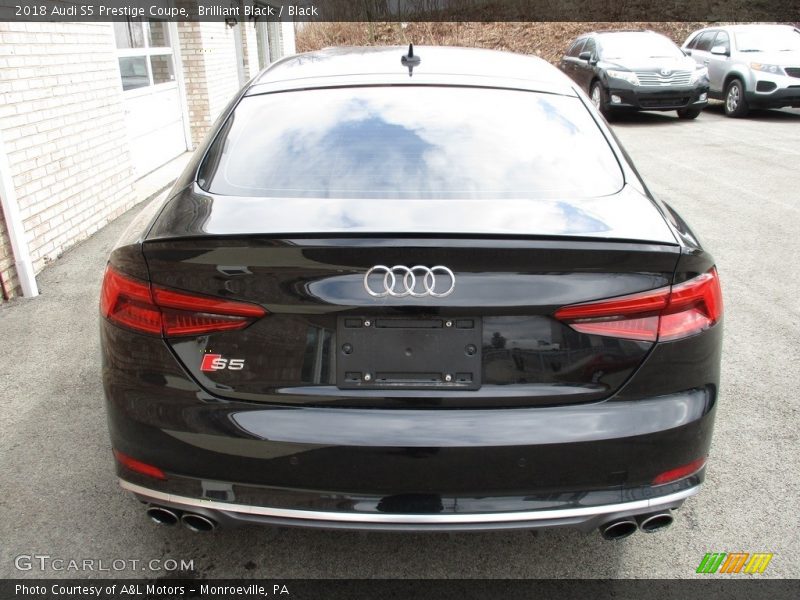 Brilliant Black / Black 2018 Audi S5 Prestige Coupe