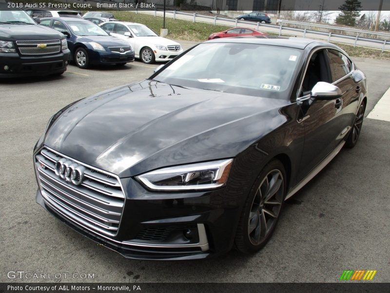 Brilliant Black / Black 2018 Audi S5 Prestige Coupe