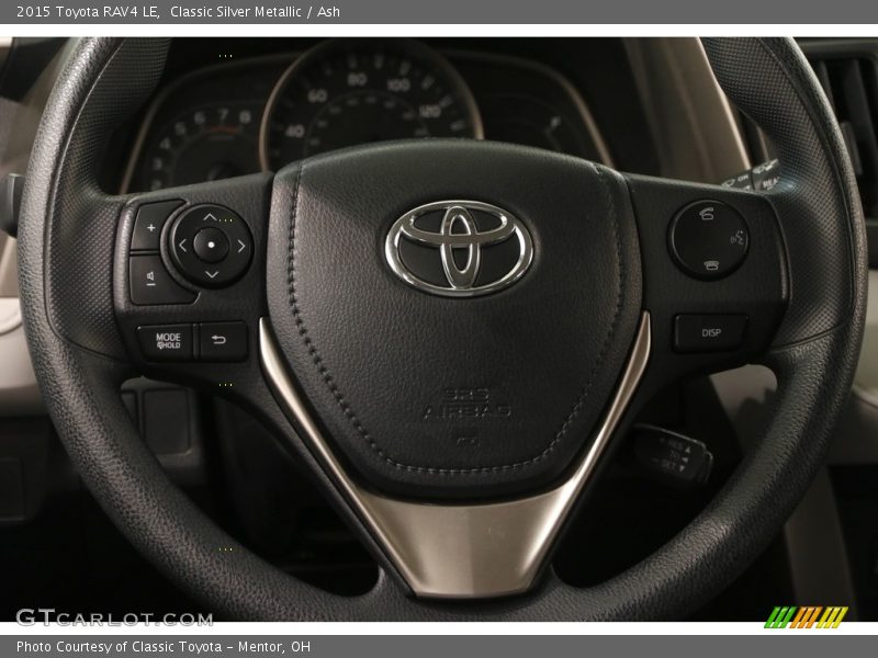 Classic Silver Metallic / Ash 2015 Toyota RAV4 LE