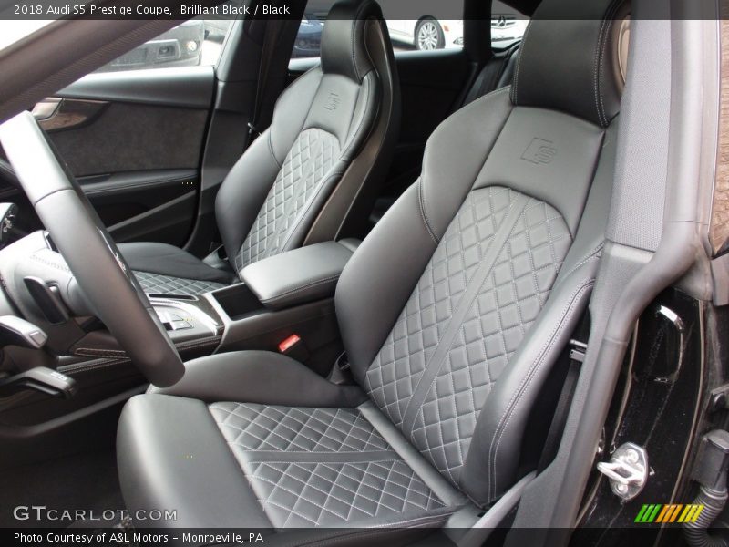 Brilliant Black / Black 2018 Audi S5 Prestige Coupe