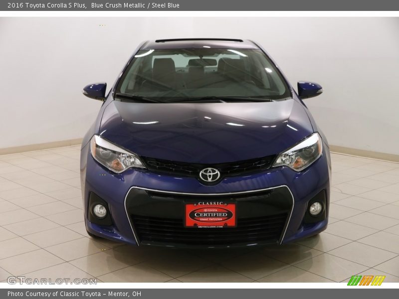 Blue Crush Metallic / Steel Blue 2016 Toyota Corolla S Plus