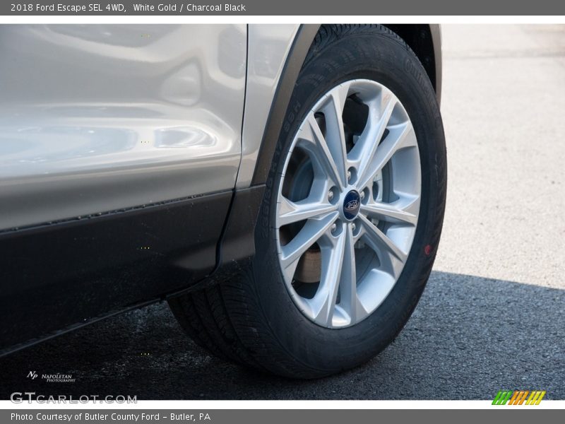 White Gold / Charcoal Black 2018 Ford Escape SEL 4WD