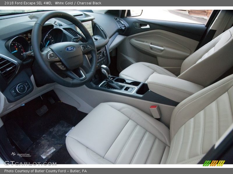 White Gold / Charcoal Black 2018 Ford Escape SEL 4WD