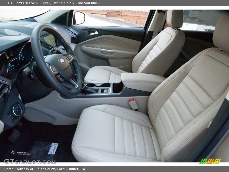 White Gold / Charcoal Black 2018 Ford Escape SEL 4WD