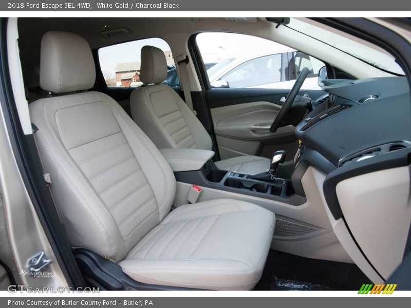 White Gold / Charcoal Black 2018 Ford Escape SEL 4WD