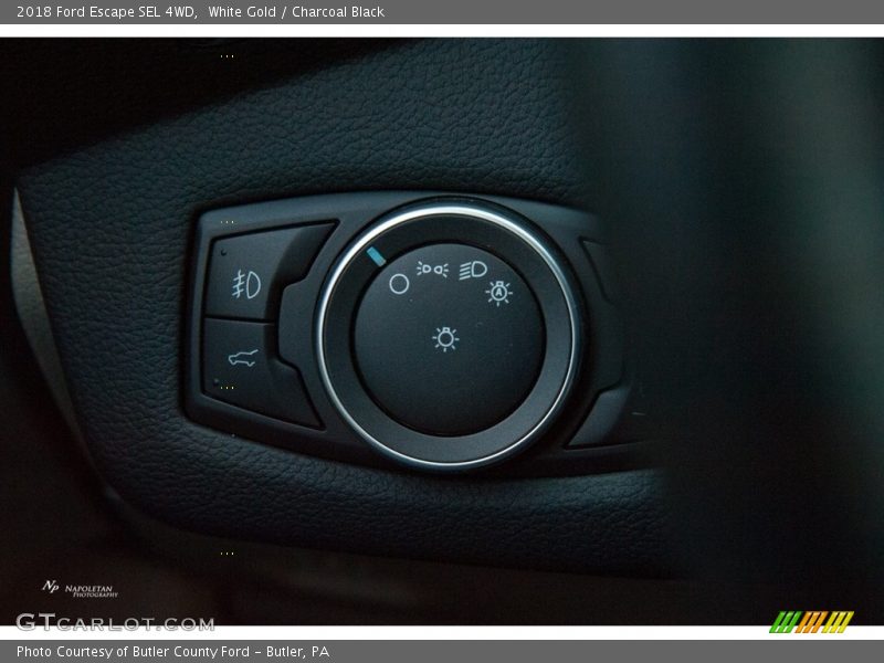 White Gold / Charcoal Black 2018 Ford Escape SEL 4WD