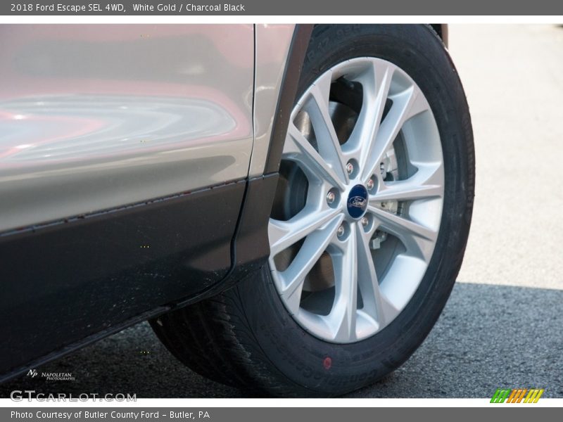 White Gold / Charcoal Black 2018 Ford Escape SEL 4WD