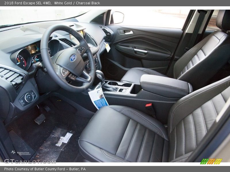 White Gold / Charcoal Black 2018 Ford Escape SEL 4WD
