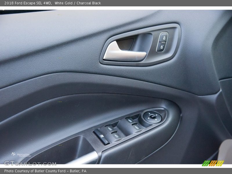 White Gold / Charcoal Black 2018 Ford Escape SEL 4WD