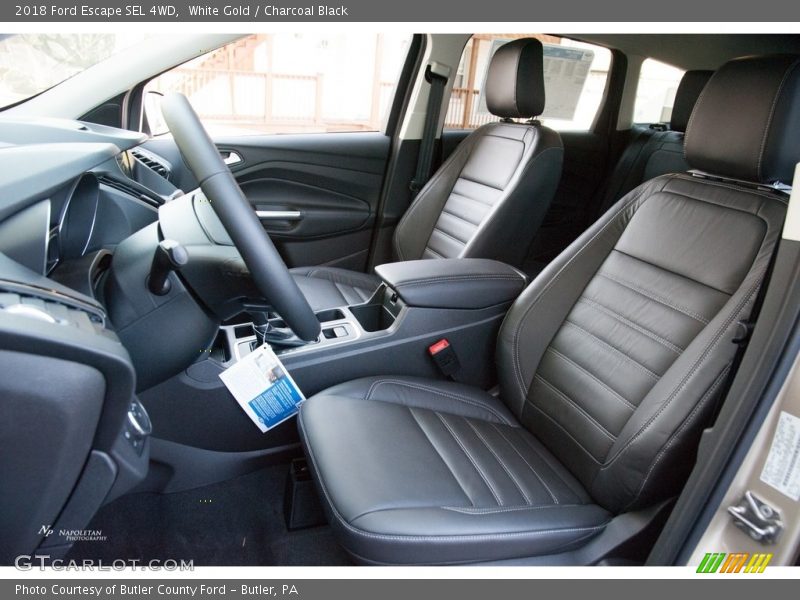White Gold / Charcoal Black 2018 Ford Escape SEL 4WD